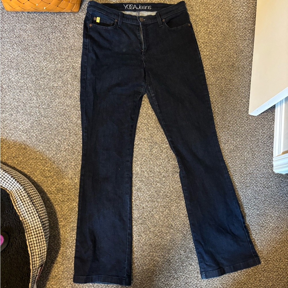 YOGA Jeans size 30 dark indigo flared